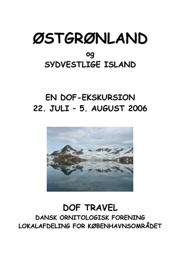 ØSTGRØNLAND - DOF Travel