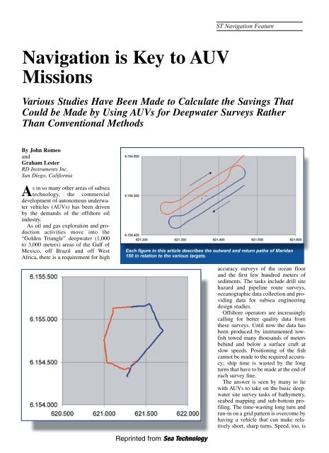 Navigation is Key to AUV Missions - Paroscientific, Inc.