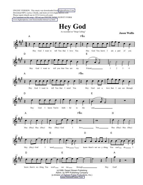 HEY GOD - Christian songs 4 Praise And Worship
