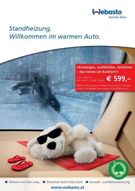 Standheizung. Willkommen im warmen Auto.