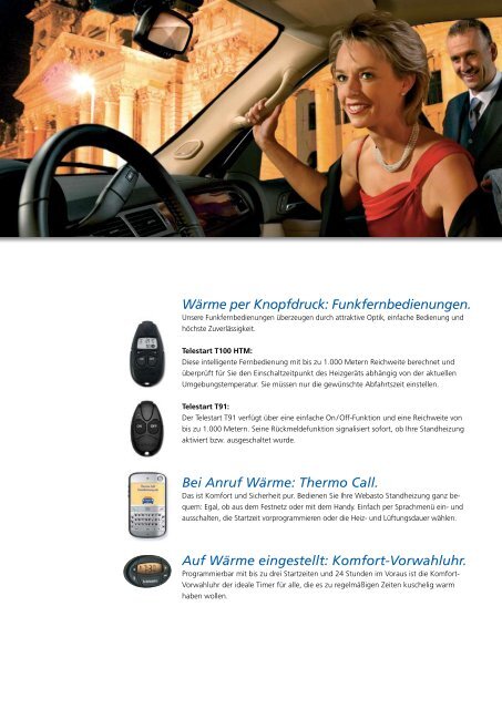 Standheizung. Willkommen im warmen Auto.