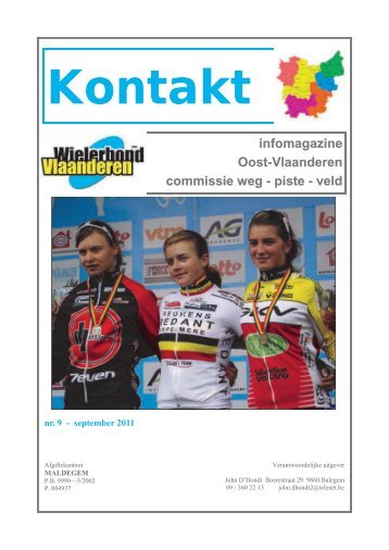 Kontakt - Wielerbond Oost-Vlaanderen