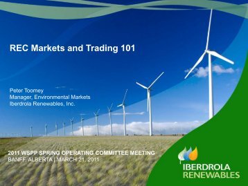 REC Markets and Trading 101 - WSPP