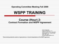 Contract Formation and WSPP Agreement