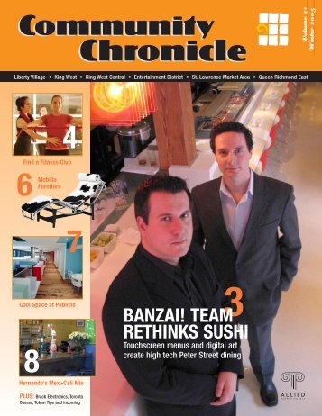 BANZAI! TEAM RETHINKS SUSHI - Allied Properties Real Estate ...