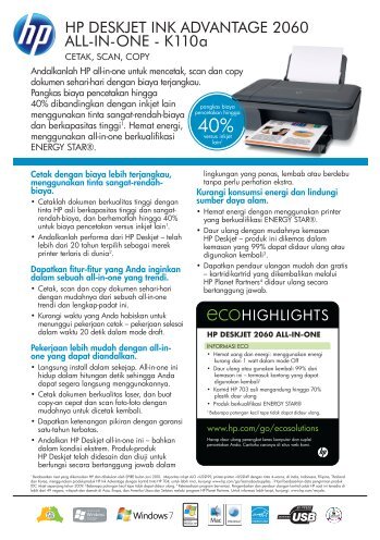 HP DESKJET INK ADVANTAGE 2060 ALL-IN-ONE - K110a