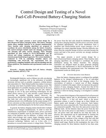 Control Design and Testing of a Novel Fuel-Cell-Powered Battery ...