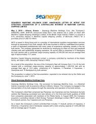 seanergy maritime holdings corp. announces letter of intent for ...