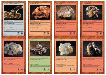 Mineral Cards - Science North