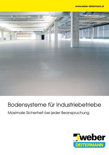 Bodensysteme für Industriebetriebe - Weber