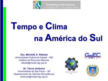 Tempo e Clima na AmÃ©rica do Sul