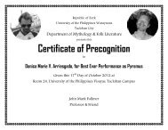 Certificate of Precognition - Mark Fullmer