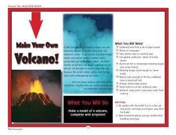 Make Your Own Volcano - NOAA Celebrates 200 Years of Science ...