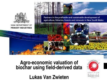 Agro-economic valuation of biochar using field-derived data