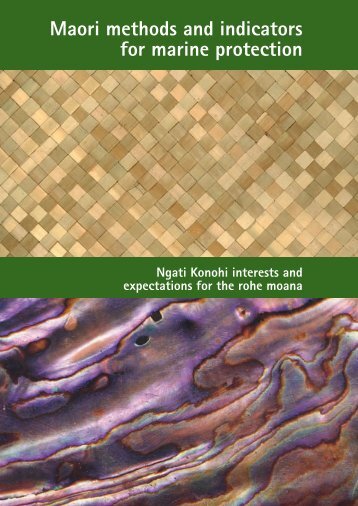 Maori methods and indicators for marine protection - MarineNZ.org.nz
