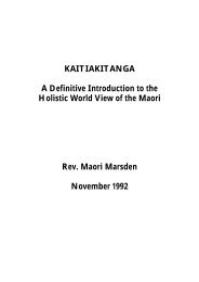 KAITIAKITANGA A Definitive Introduction to the ... - MarineNZ.org.nz