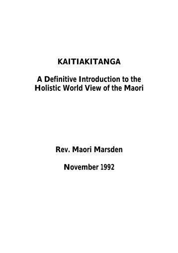 KAITIAKITANGA A Definitive Introduction to the ... - MarineNZ.org.nz