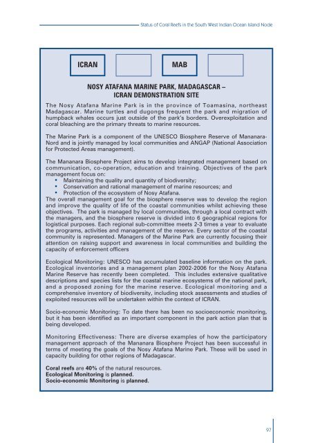 #Status of Coral Reefs 2002 - International Coral Reef Action Network