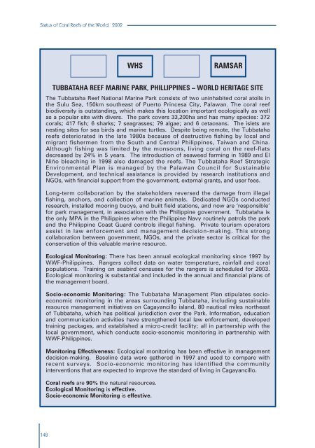 #Status of Coral Reefs 2002 - International Coral Reef Action Network