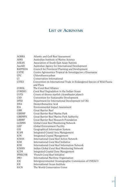 #Status of Coral Reefs 2002 - International Coral Reef Action Network