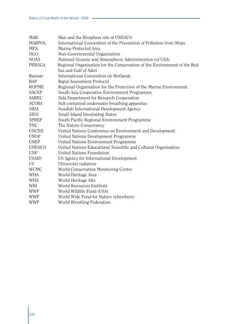 #Status of Coral Reefs 2002 - International Coral Reef Action Network