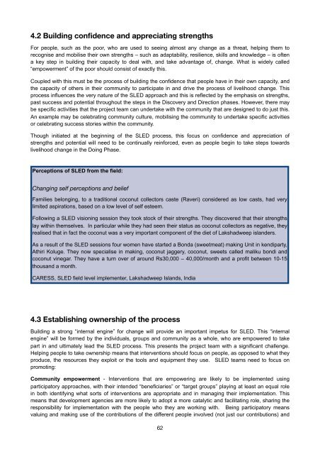 Sustainable Livelihoods Enhancement and Diversification (SLED)