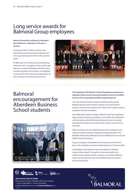 BOE News issue 7 (PDF 1mb) - Balmoral Group
