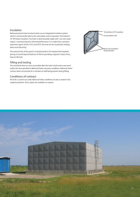 water storage tank - Balmoral Group