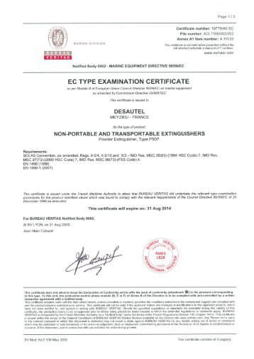 609735 MED certificate