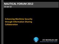 NAUTICAL FORUM 2012 - ReCAAP