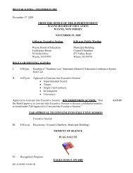 Regular Meeting Agenda November 19, 2009 - Wayne NJ Public ...