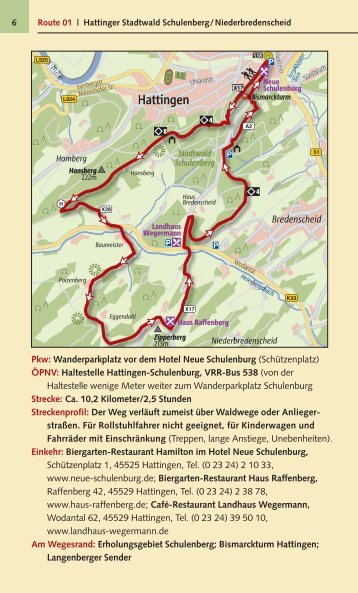 6 Route 01  | Hattinger Stadtwald Schulenberg/Niederbredenscheid ...