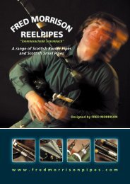 A range of Scottish Border Pipes and Scottish Small Pipes