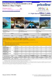 Maldives 5 Days 3 Nights - Priceline.com.hk