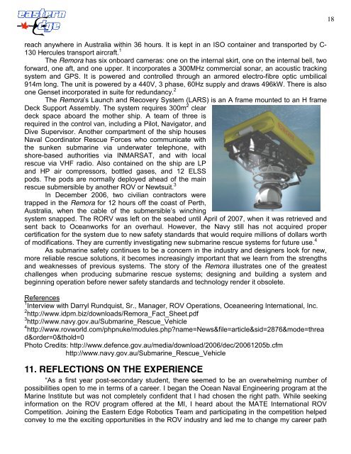 Technical Report - the Marine Advanced Technology Education ...