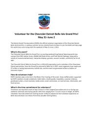 download the DGPA Volunteer FAQ Sheet. - MGM Grand Detroit