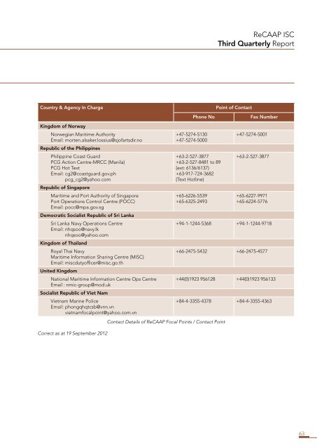 THIRD QUARTERLY REPORT - Maniobra de buques