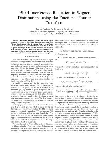 Blind Interference Reduction in Wigner Distributions using the ...