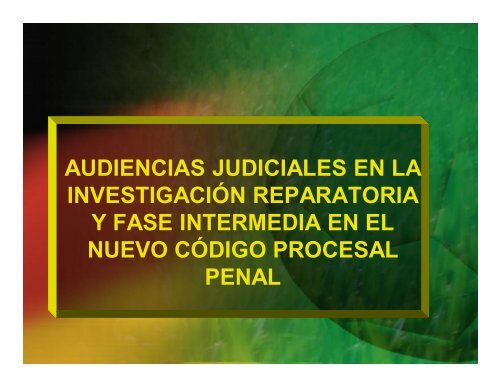 Derecho Procesal Penal en Gotitas