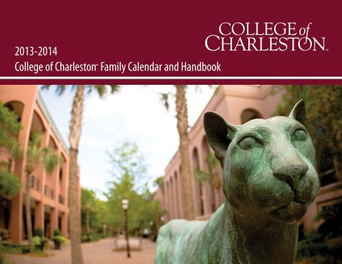 2013-2014 Family Calendar - Orientation - College of Charleston