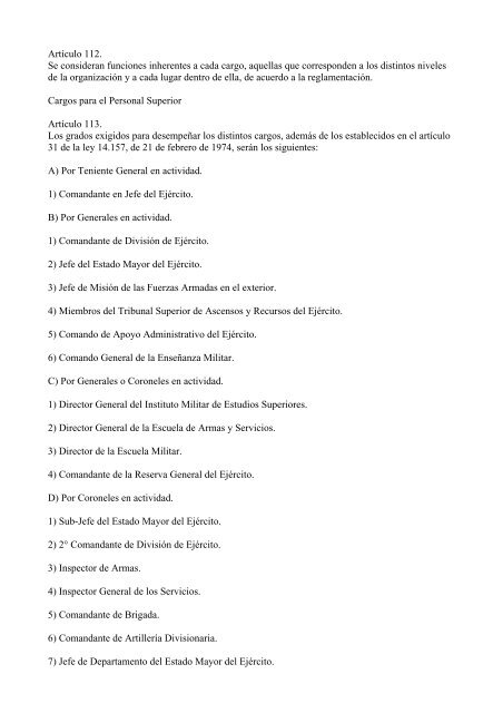 Bases Legales del EjÃ©rcito Nacional