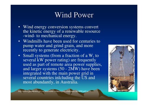 Wind power