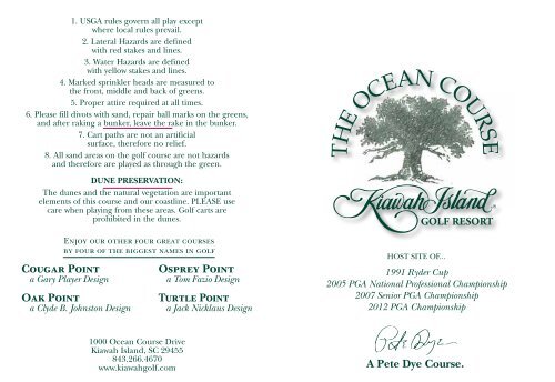 Sample Scorecard (PDF) - Kiawah Island Golf Resort