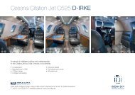 Cessna Citation Jet C525 D-IRKE fact sheet - OCEAN SKY â The ...