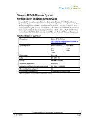 Siemens HiPath Wireless System Configuration and ... - Wavelink