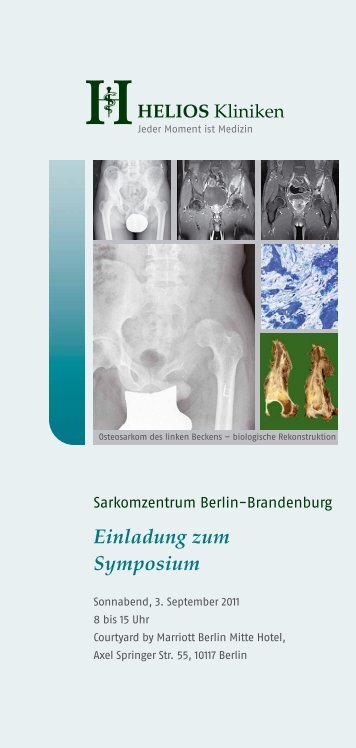 Einladung zum Symposium - HELIOS Kliniken GmbH