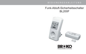 Funk-Abluft-Sicherheitsschalter BL200F - Ress