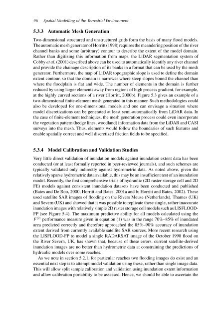 1 Spatial Modelling of the Terrestrial Environment - Georeferencial