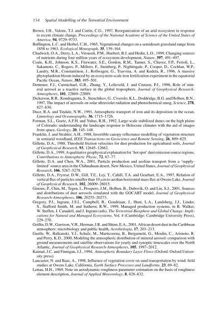 1 Spatial Modelling of the Terrestrial Environment - Georeferencial