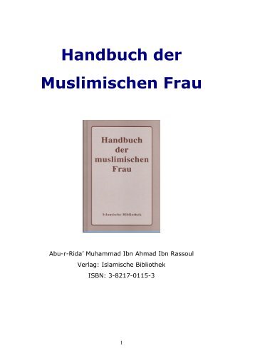 Handbuch der Muslimischen Frau - Way to Allah